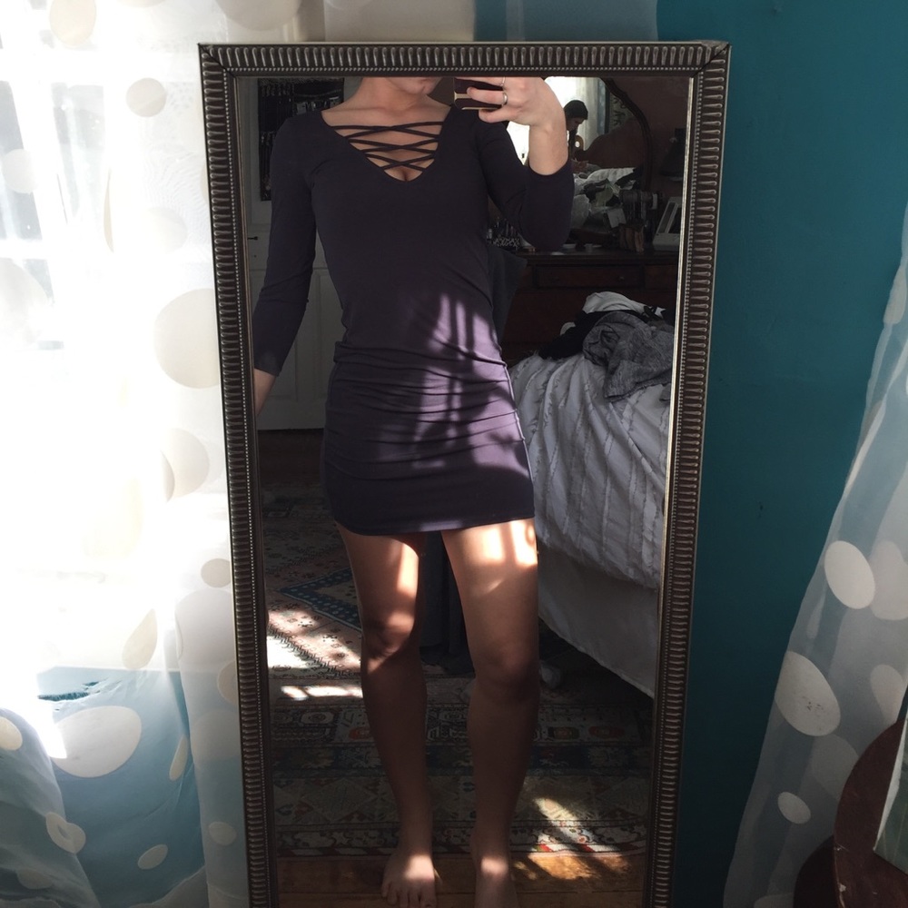 Dark grey dress